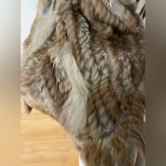 Alberto Makali Real Rabbit Fur & Fringe Knit Vest - Picture 5 of 10